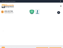 Tablet Screenshot of baysidegaragedoor.com